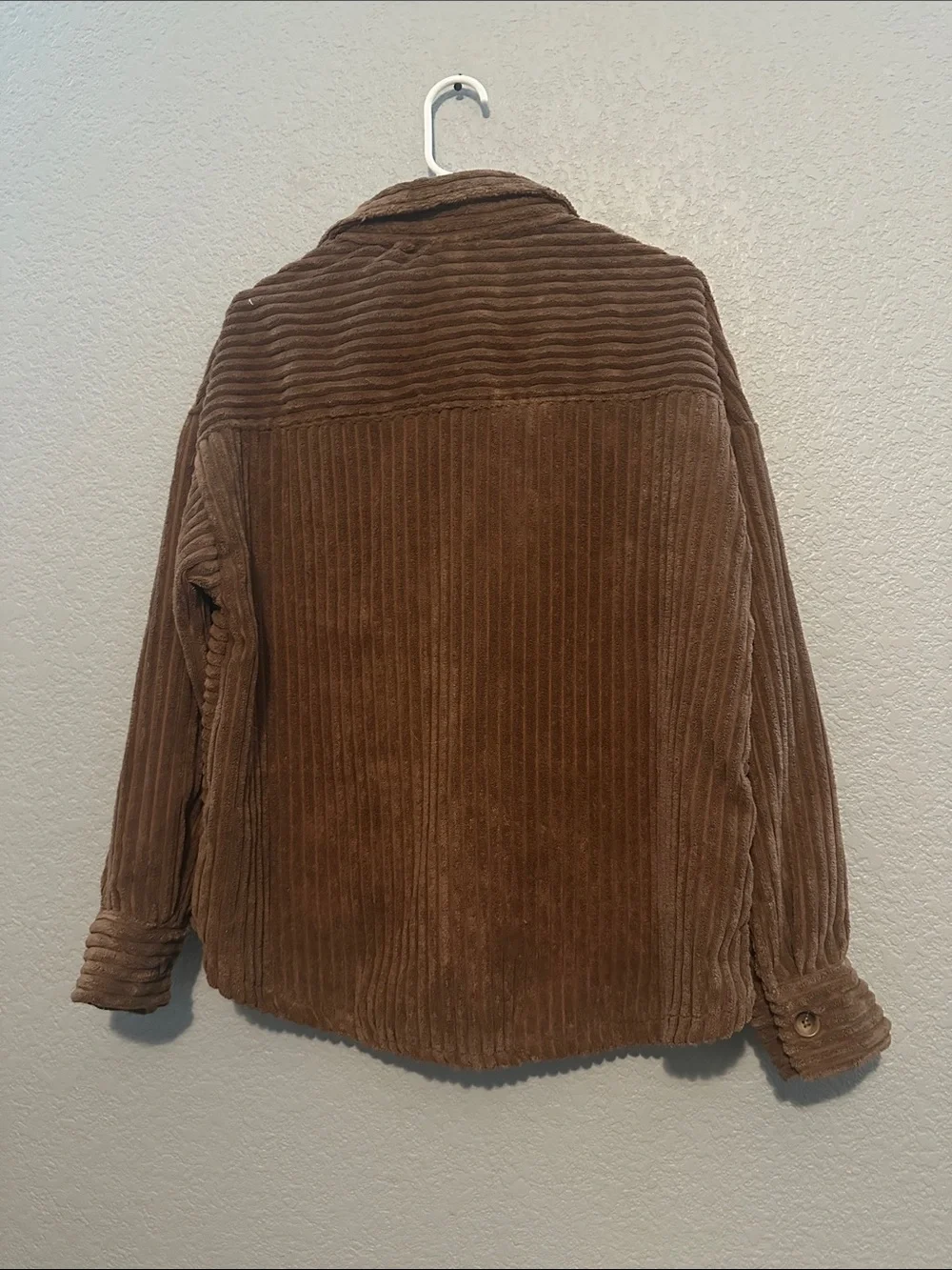 New In Corduroy Velour Oversized Shacket